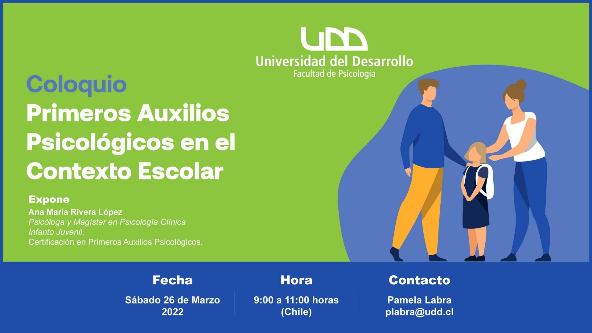 Coloquio Primeros Auxilios Psicológicos En El Contexto Escolar Uddtv 4212